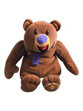 Olympics Mascot Coal the Plush Bear Salt Lake City Winter 2002 Vintage